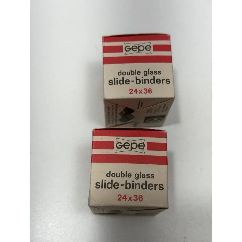 Vintage 2 boxes of 20 GEPE‎ 24x36 Anti-Newton SLIDE BINDERS